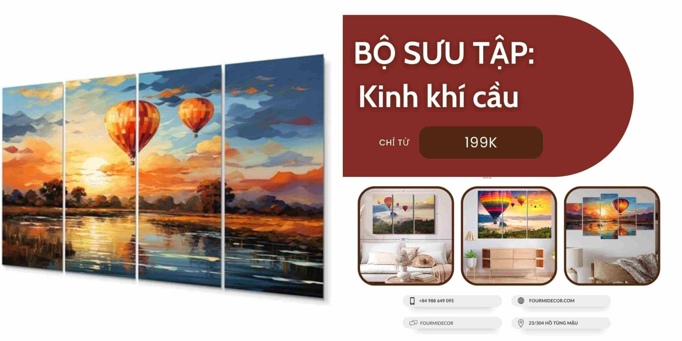 banner fourmidecor bộ sưu tập kinh khí cầu